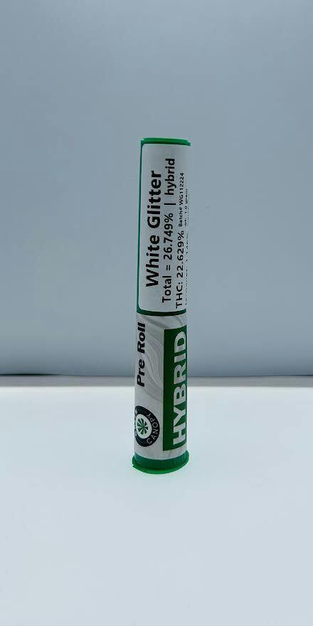 Green Canopy 1g Pre Roll (White Glitter)