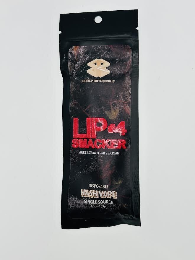 Burly Botanicals | Lipsmacker #4 | .5g Disposable Hash Vape by Burly Botanicals