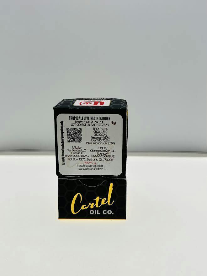 Cartel Oil Co | Pinnacle | Live Resin Badder | 1g