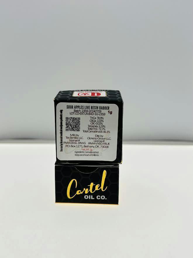 Cartel Oil Co | Pinnacle | Live Resin Badder | 1g