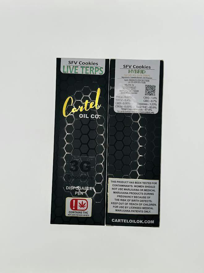 Cartel Oil Co | SFV Cookies | Disposable | 3g
