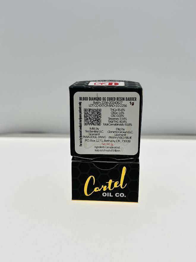 Cartel Oil Co | Blood Diamond | Live Resin Badder | 1g