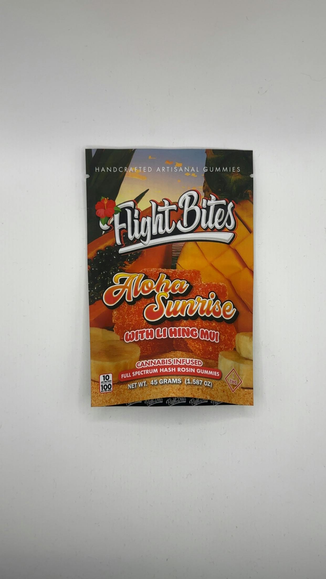 Flight Bites | Aloha Sunrise | Gummies | 100MG (H) | Gummies | 10pk | 10mg/