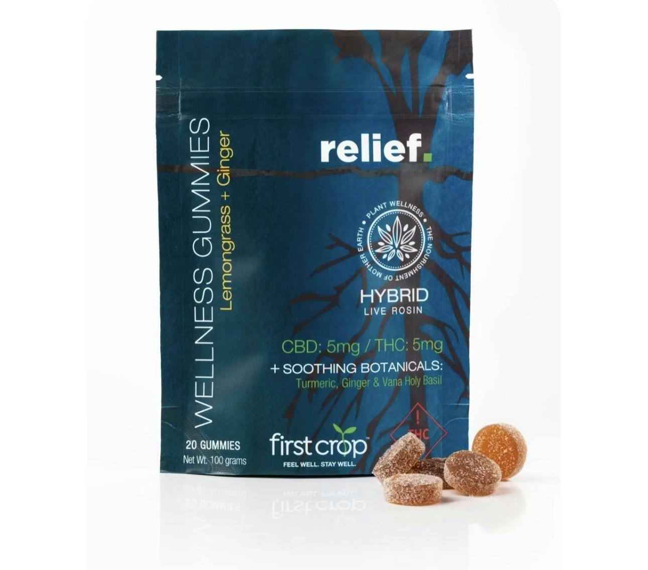 First Crop | Gummies | Relief cannabis product