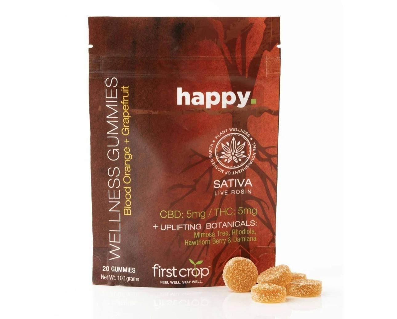 First Crop | Gummies | Happy cannabis product