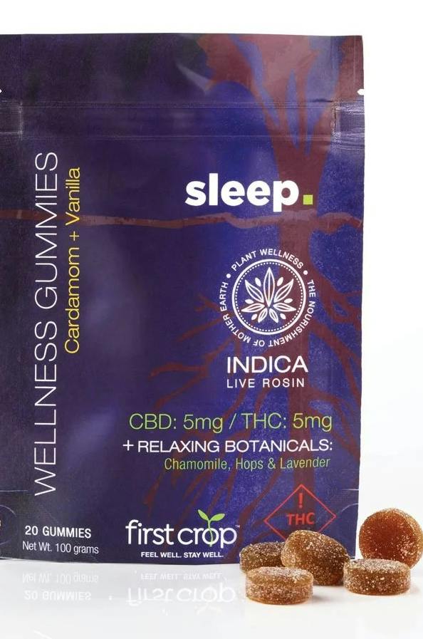 First Crop Live Resin Gummies Sleep | Gummies | 20pk | 5mg/ea at HCC Herrera Cannabis Co.