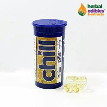 Herbal Edibles & Extracts Chill Pill Nightly 250mg at HCC Herrera Cannabis Co.