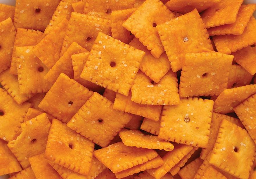 John's Kitchen Cool/Spicy Infused Cheese Crackers at HCC Herrera Cannabis Co.