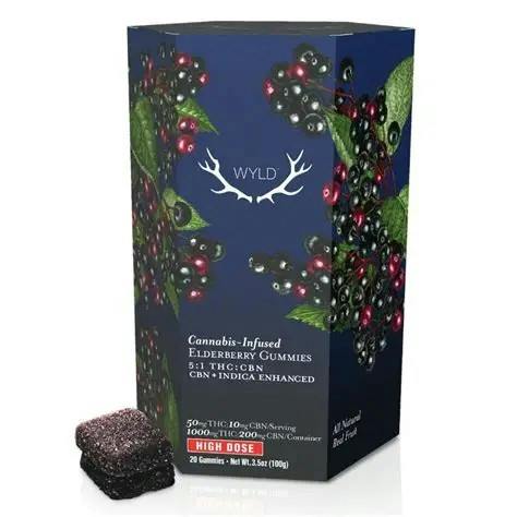 Elderberry | 5:1 THC:CBN Gummies | 100mg | 10pk | 100mg/ea by Wyld
