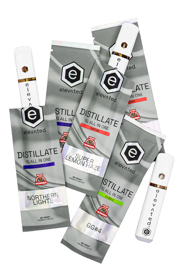 Elevated | Gushers | Distillate Disposable | 1g at HCC Herrera Cannabis Co.