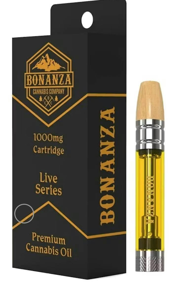 Bonanza Cannabis Company Live Series Cartridge First Class Kush 1g at HCC Herrera Cannabis Co.