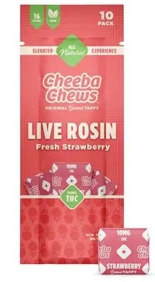 Cheeba Chews Live Rosin Strawberry at HCC Herrera Cannabis Co.
