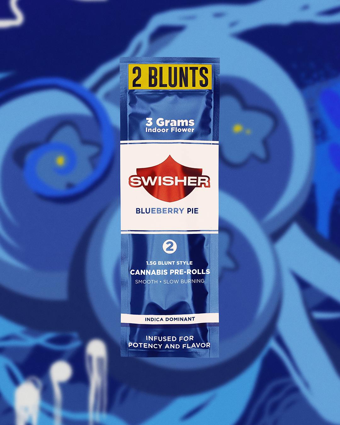 Blueberry Pie | Infused Blunts | 1.5g ea | 2pk