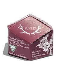 Pomegranate 1:1 THC:CBD Hybrid Enhanced Gummies | 200mg | 10ct | 20mg/ea