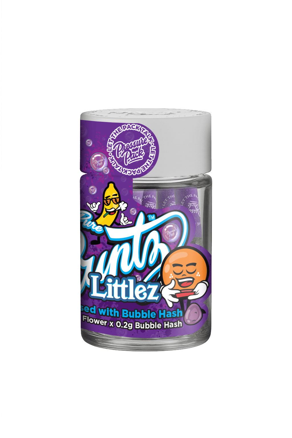 Pressure Pack Super Pure Runtz Bubble Hash Infused Littlez 3.5G