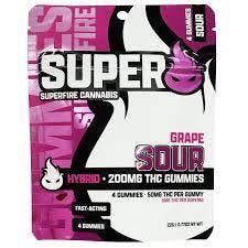 Superfire | Sour Grape | 200mg | Edible