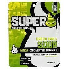 Superfire | Sour Green Apple | 200mg | Gummies