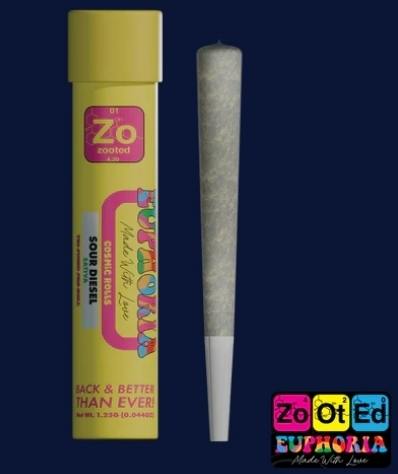 Euphoria Cosmic Rolls | Sour Diesel | Infused Joint | 1.25g