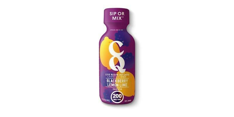 CQ | BlackBerry Lemon Lime | 2 oz | 200mg | Live Resin Syrup