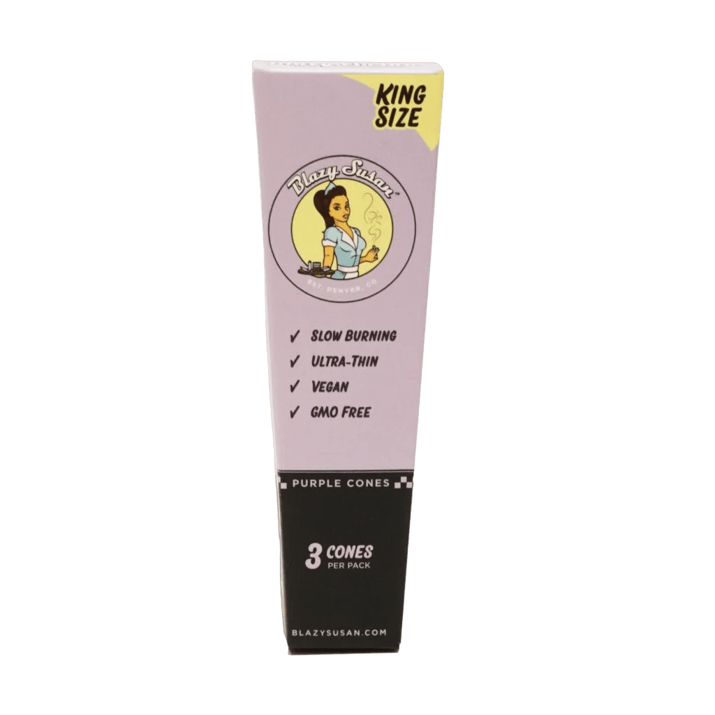 King Size Purple Cones | Rolling Papers | Accessories | 3ct