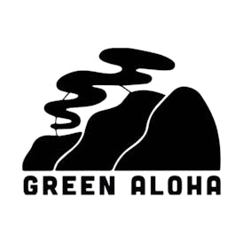 Green Aloha Holographic Sticker