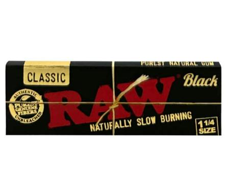 Black Organic Hemp 1 1/4 Size Rolling Papers | Accessories