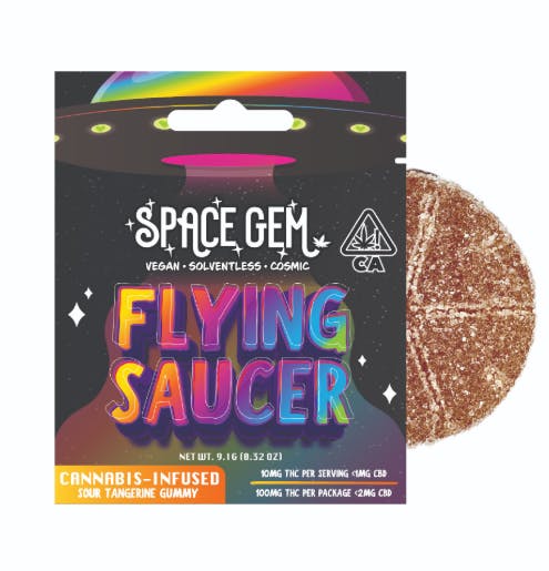 Flying Saucer - Sour Tangerine - 100mg THC