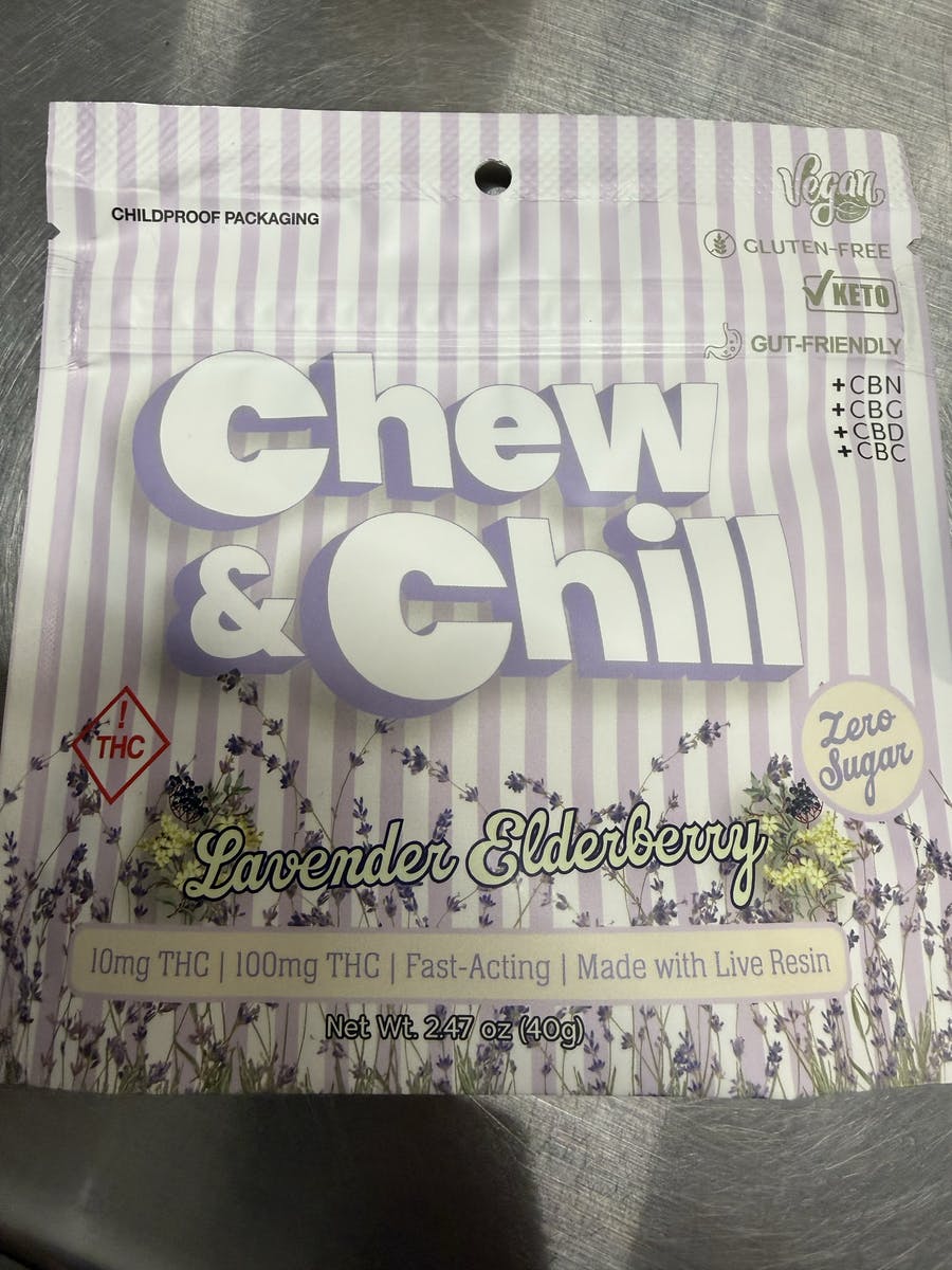 Lavender Elderberry - 100mg Sugarfree cbn cbg cbd cbc live Resin