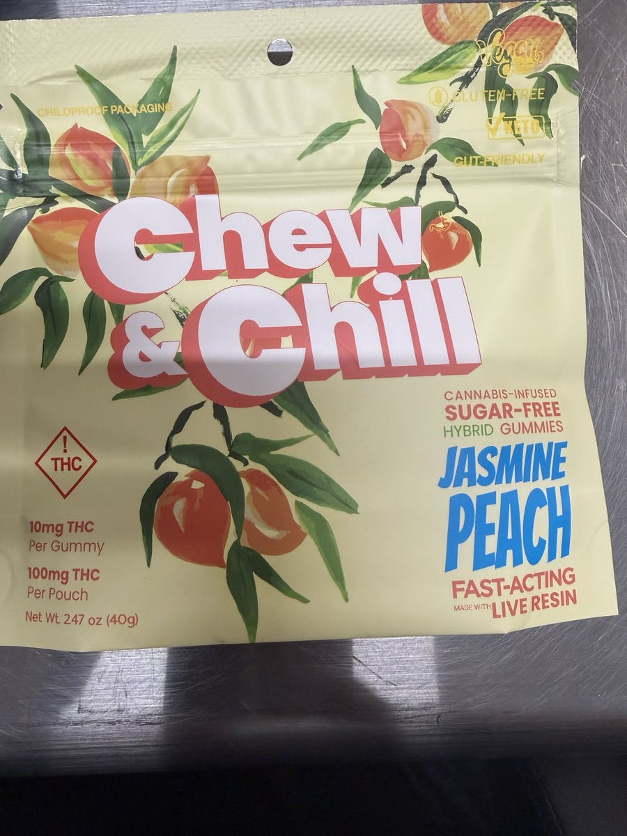 Jasmine Peach - 100mg Sugar Free Gummies Live Resin Hybrid