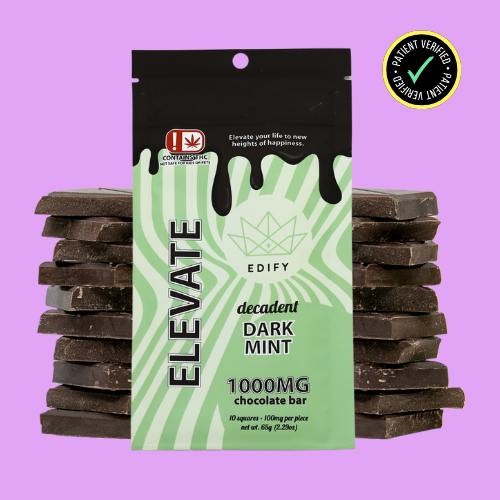 Edify | 1000mg | Dark Chocolate Mint Bar