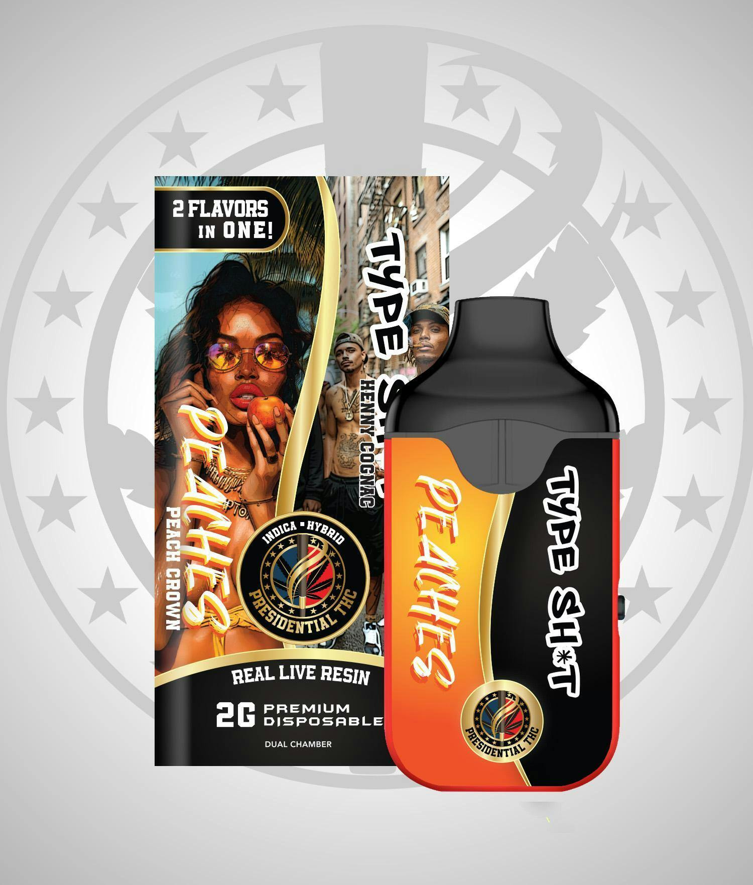Peaches / Type Sh*t | Live Resin Dual Disposable | 2g