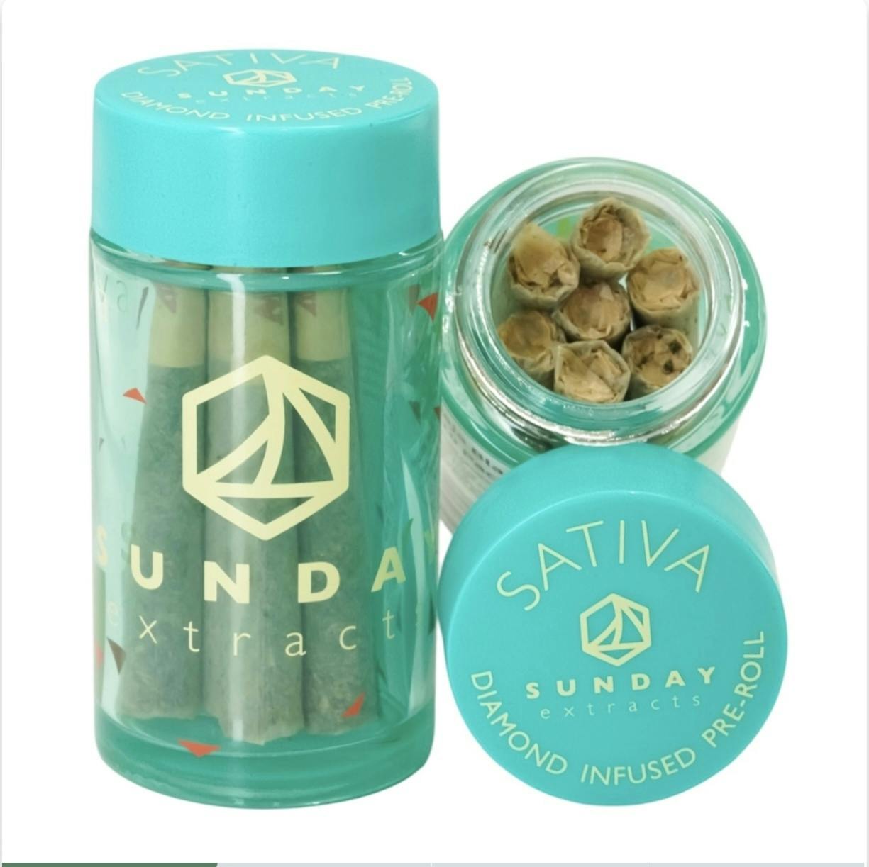 SUNDAY LEMON DROP DIAMNOD INFUSED PREROLL 10PK by SUNDAY EXTRACTS LLC