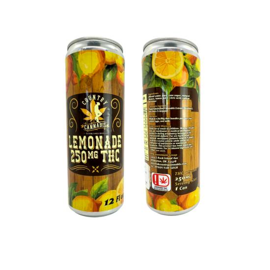 Lemonade Canna-Craft Cocktail | 12 fl oz Drink Beverage | 250MG