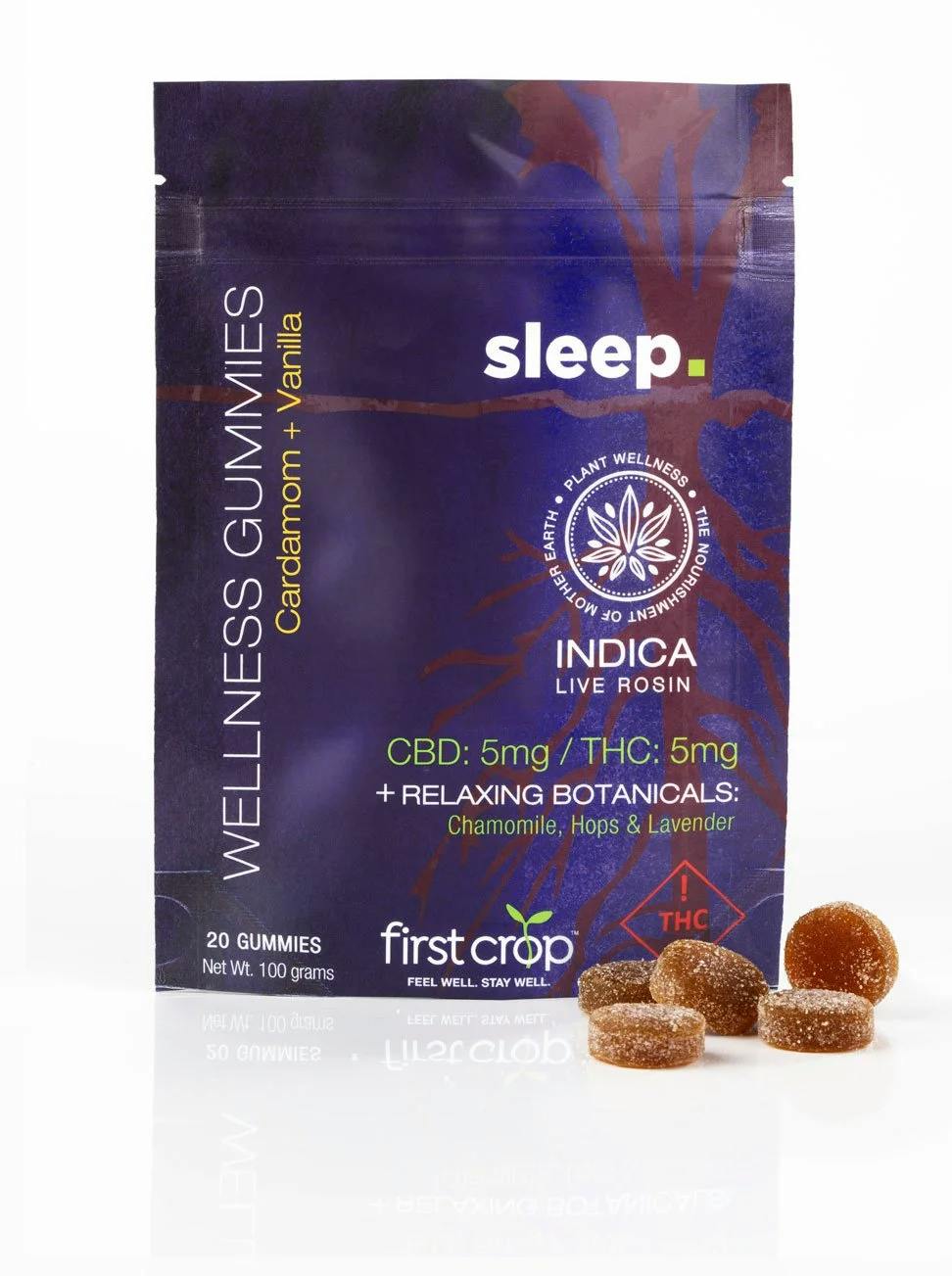 Sleep Cardamom & Vanilla Gummies | Gummies | 20pk | 5mg/ea