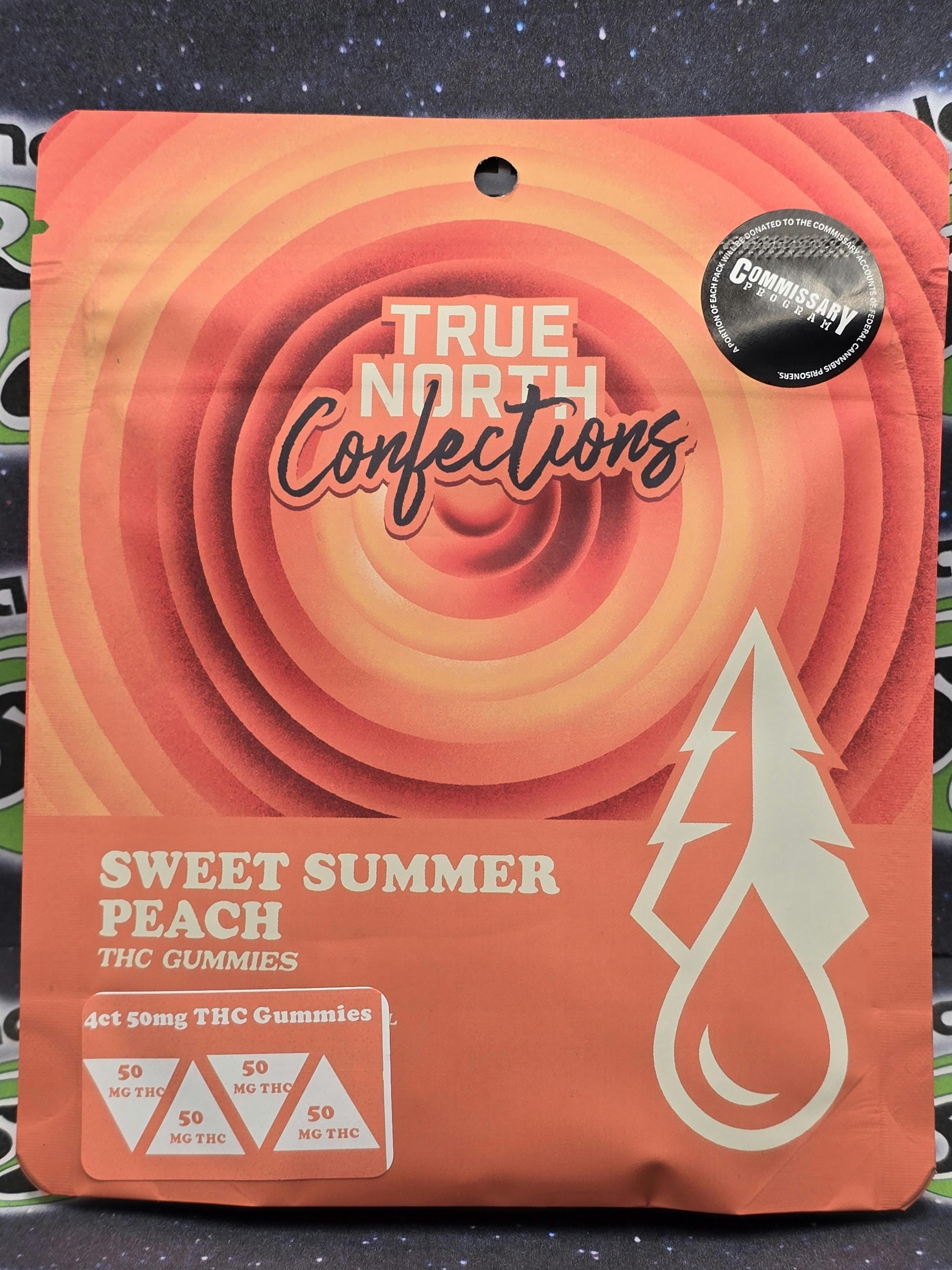 True North Collective | Sweet Summer Peach Gummies | 200mg | 4ct | 50mg/ea