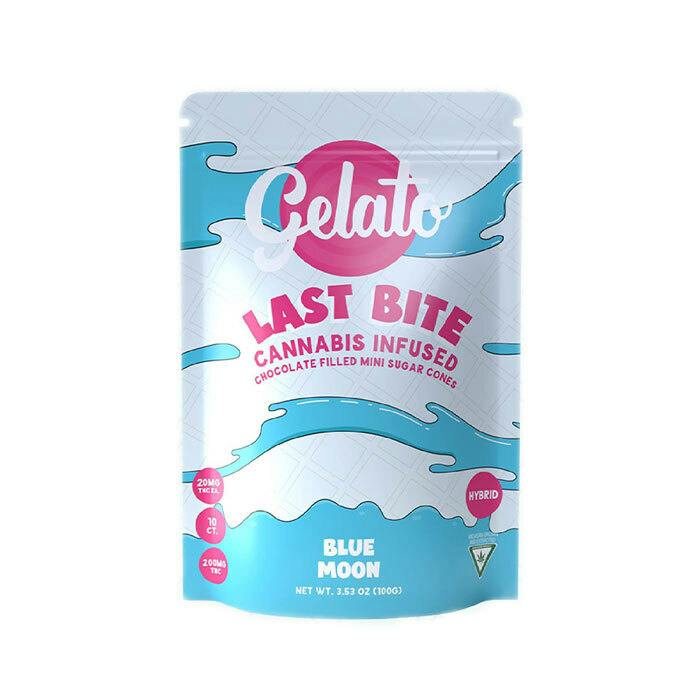 Gelato Last Bites | Blue Moon | 200mg | Chocolate Sugar Cone/Edibles