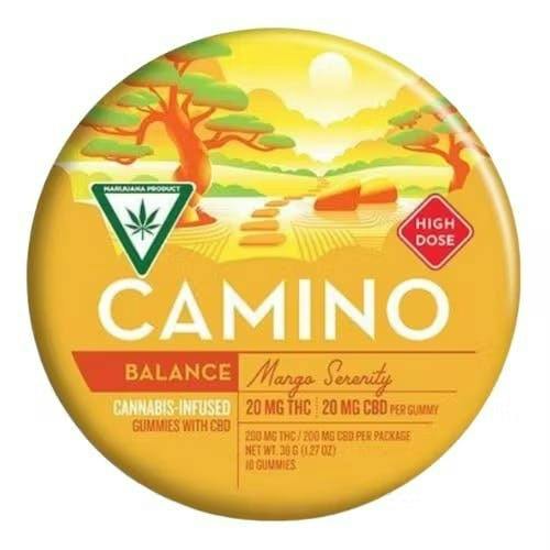 Balance | Mango Serenity THC:CBD 1:1 Gummies | 200mg | 10ct | 20mg/ea