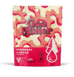 True North | One Hitter | Raspberry & Cream Gummies | 200mg | Single
