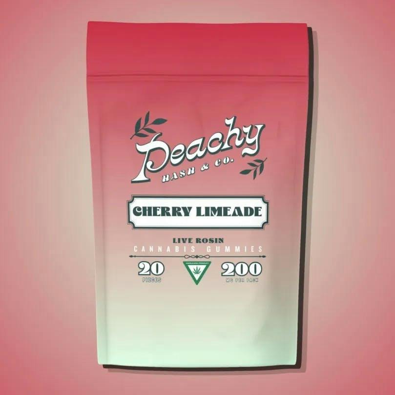 Peachy Hash & Co. | Cherry Limeade | 200mg | Hash Rosin Gummies