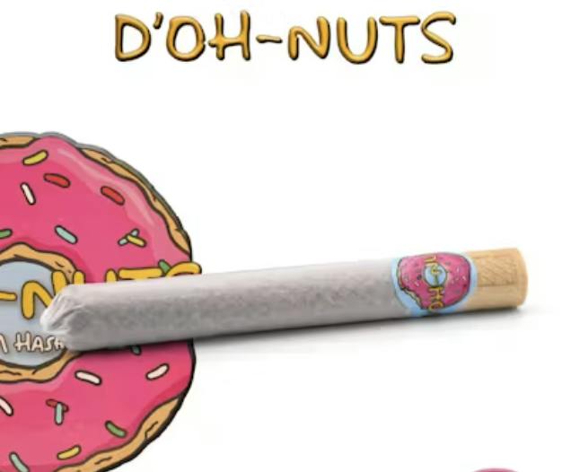 D'oh Nuts | D'oh-Licious Delight | Infused Joint | 1.6g