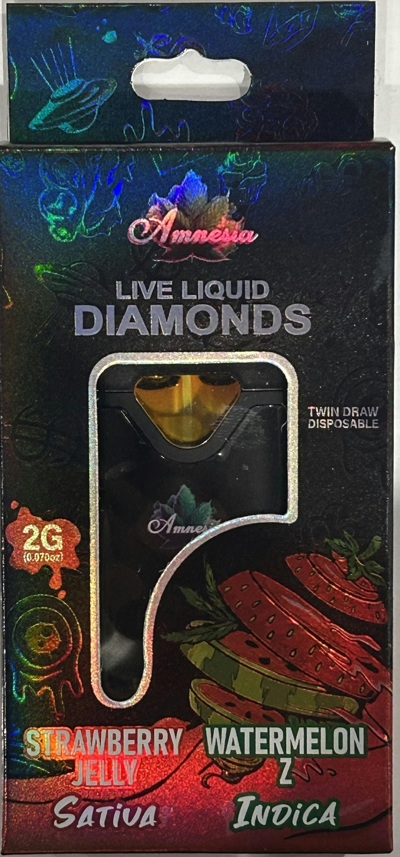 Amnesia MI | Strawberry Jelly x Watermelon Z | Liquid Diamond AIO | 2g