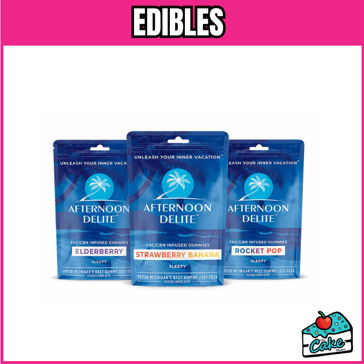 Afternoon Delite - 100MG 2:1 CBN Gummies - Strawberry Banana