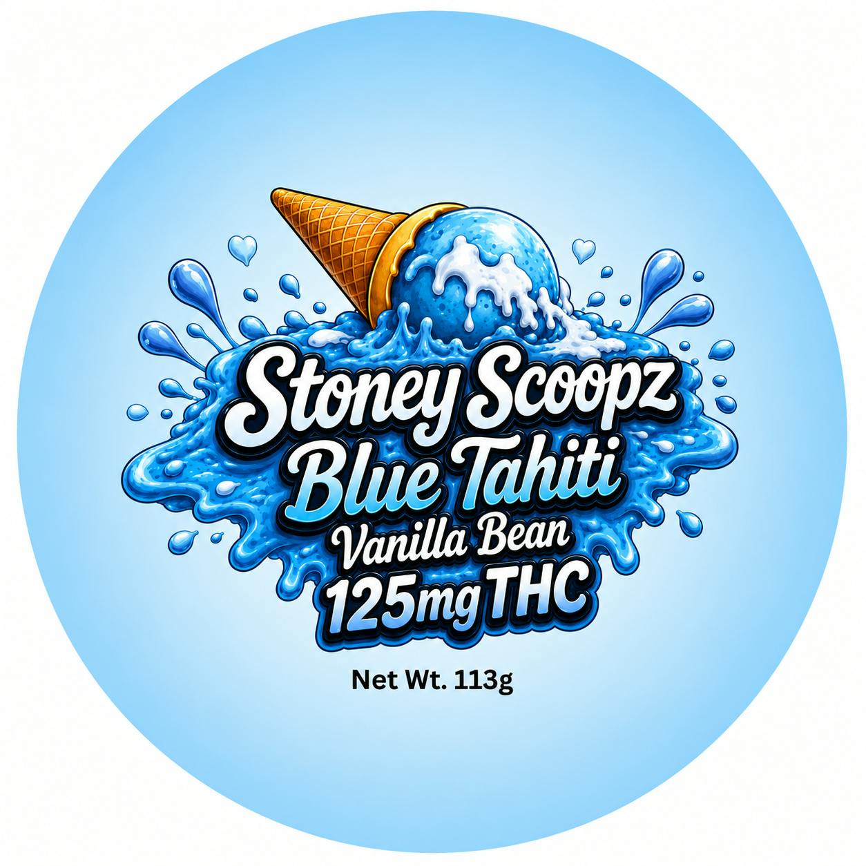 Stoney Scoopz | 125mg | Blue Tahiti - Vanilla Bean