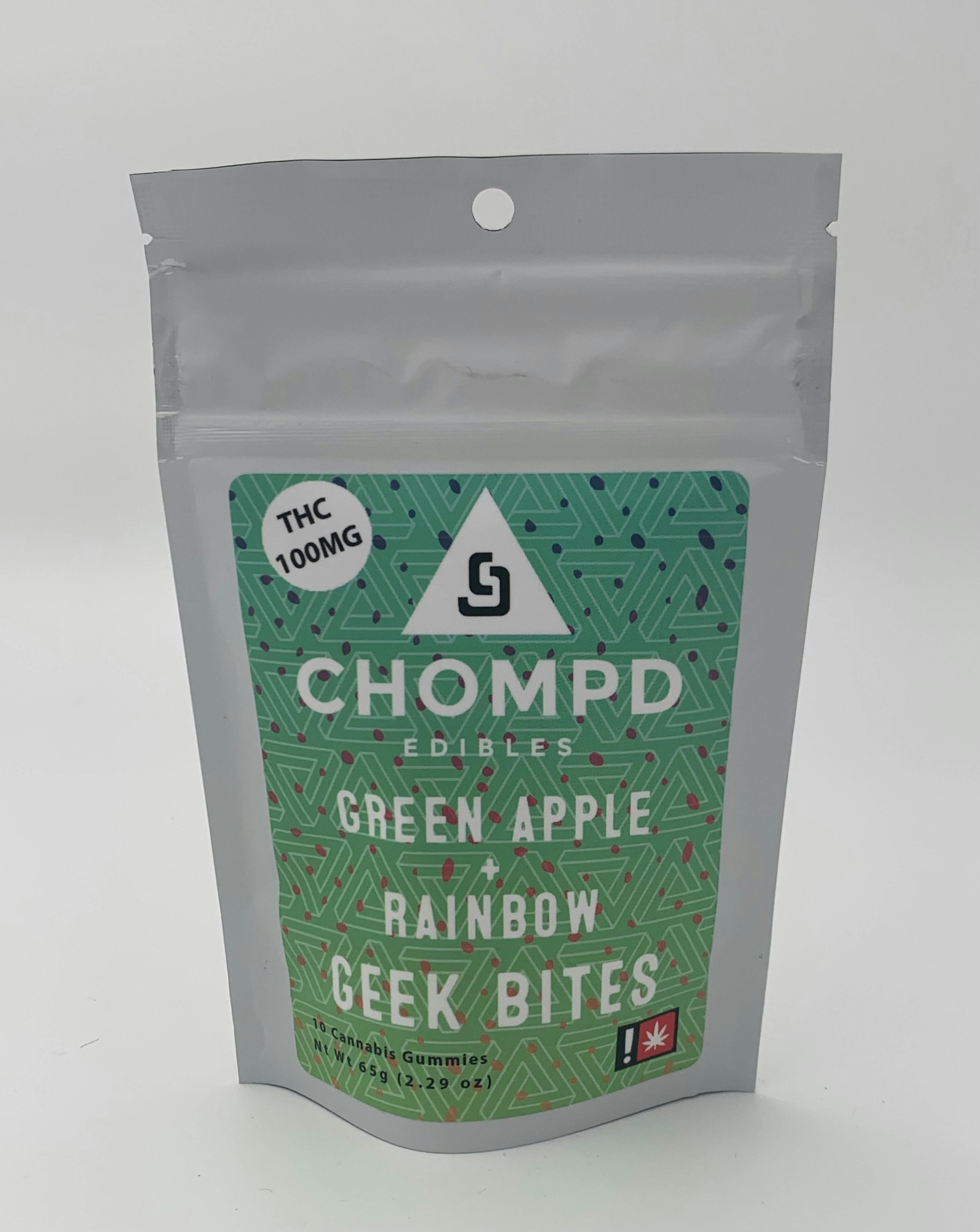 E_chomp D_green Apple And Rainbow_geek Bites