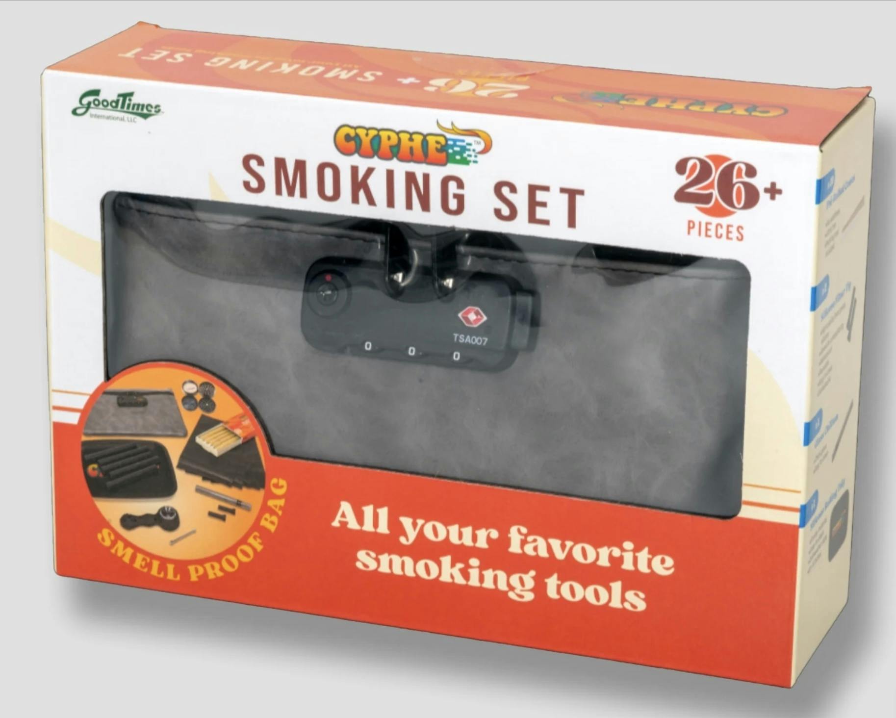 S_Cyphe_Smell Proof Smoking Set_26 Piece