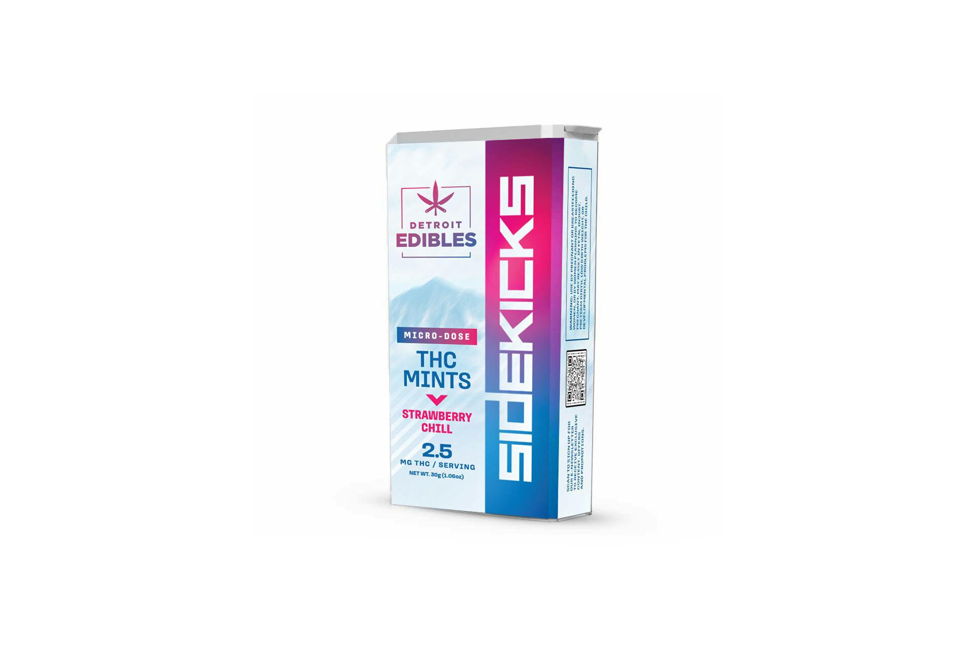 Sidekicks THC Mints – Strawberry Chill