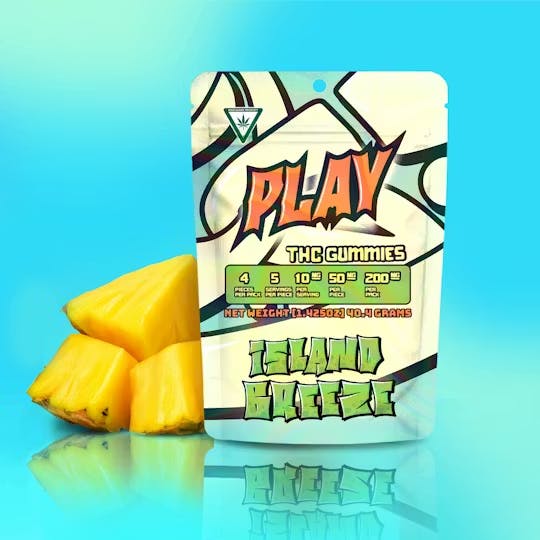 Play By Reserve | Island Breeze Gummies | 200mg | 4pk | 50mg/ea