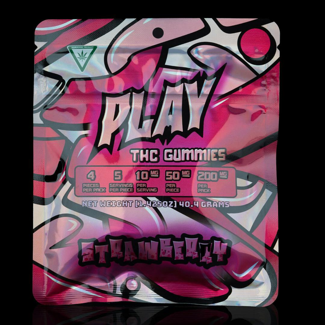 Play | Strawberry | 200mg | Gummies