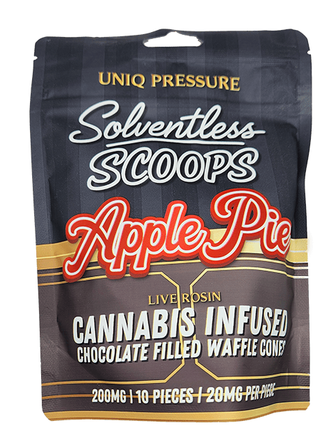 Uniq Pressure x Gelato Last Bites | Apple Pie | 200mg | Rosin Sugar Cone/Ed