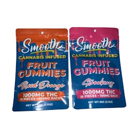 Smooth - Strawberry - 1000mg THC Gummies